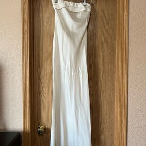 Hello Molly White Strapless Gown
